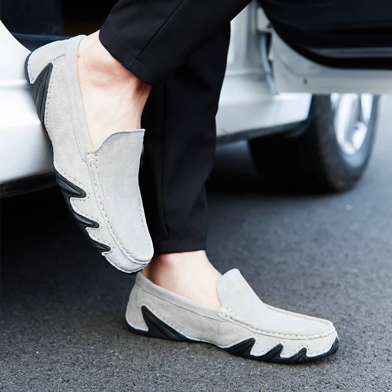 Ddmyoutdoor Men Autumn Loafers Big Size Hot Selling Man Flat Bottomed Non Slip Casual Lazy Fashion Driving Leather Shoes Zapato Para Hombre Outdoor Sh