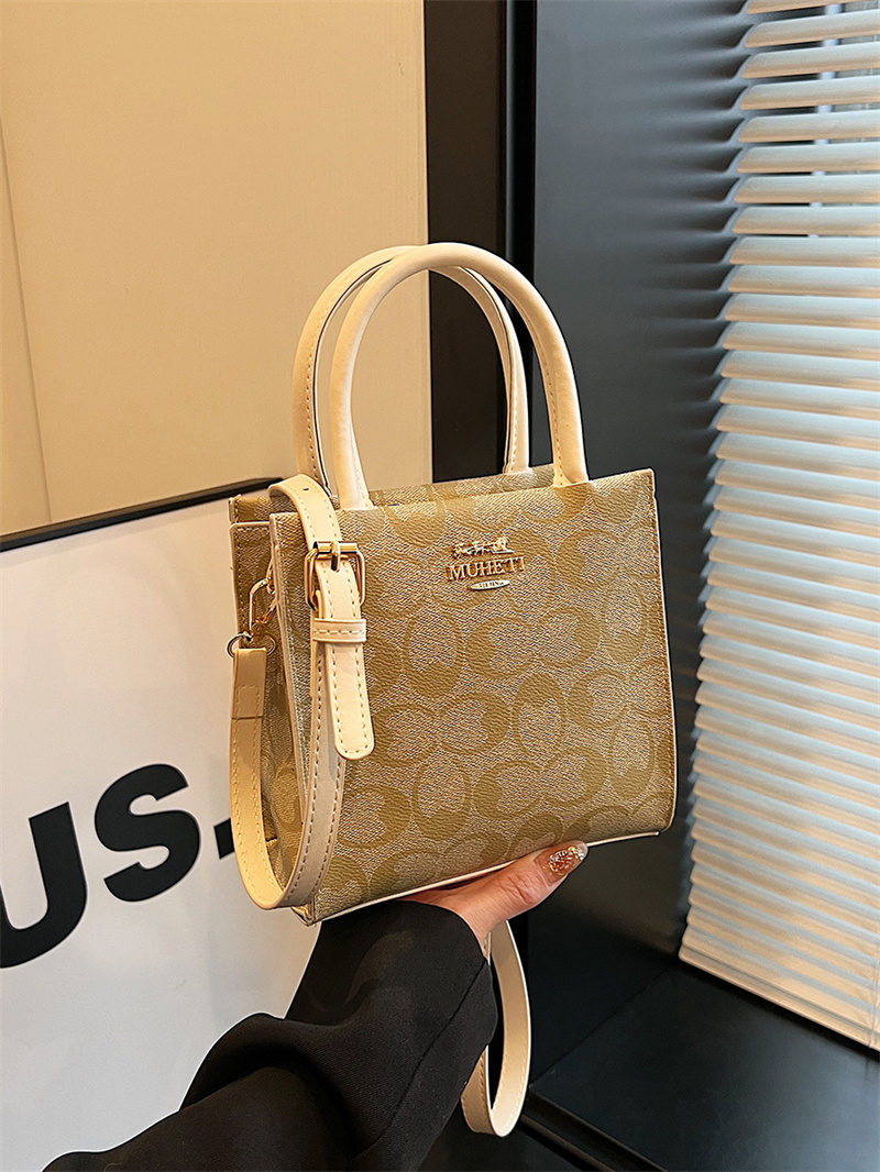 Designer bag free shipping 2025 new fashion light luxury high-end texture personalized printed small square bag single shoulder crossbody bag for wome