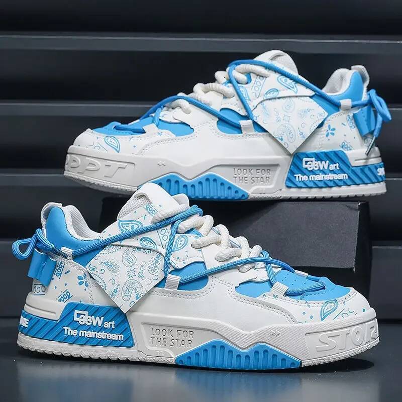 Ddmyoutdoor Korean Version Men Casual Spring Fashion Versatile Thick Sole Comfortable Board Outdoor Travel Sports Shoes Outdoor Shoes