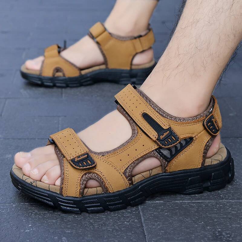 Ddmyoutdoor Summer Flat Top High Quality Men S Sandals Original Brand Outdoor Sports Non Slip Beach Shoes Large Size Outdoor Shoes