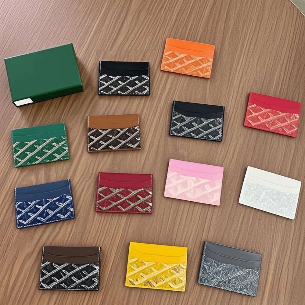 High Quality Genuine Leather Card Holder Goy Yardtvi Bag Designer Wallets Fashion Coin Purses Cardholder Women Mens Passport