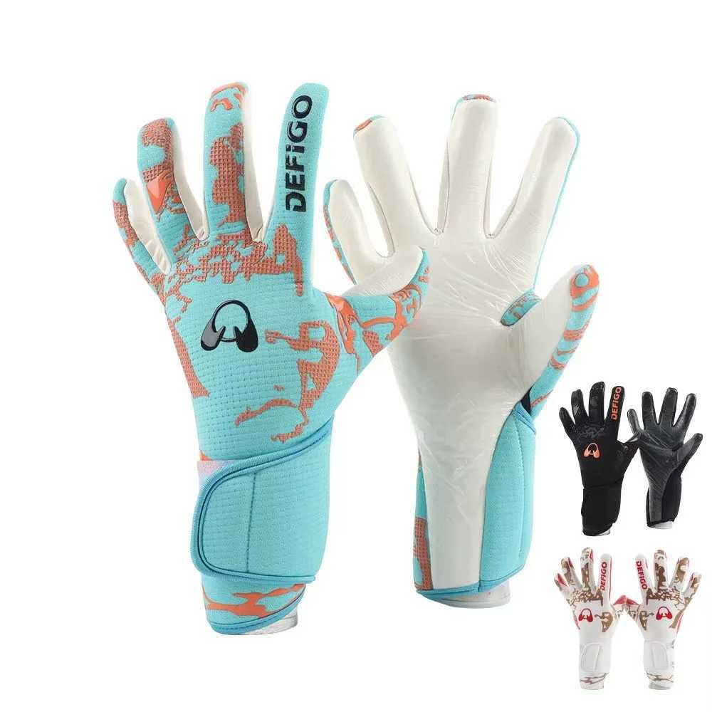 Goalie Gloves Latex Soccer Goalie Goalkeeper Gloves Anti-slip Thicken Football Glove Protection Goalkeeping Gloves Soccer Equipment XJ250606