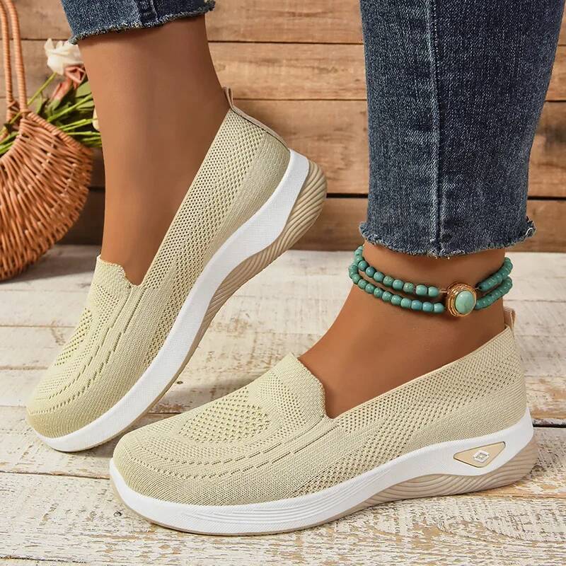 ddmyoutdoor Sneakers Versatile Mesh Single Shoe Lightweight Platform Hiking Casual Soft Sole Vulcanized Shoes For Women Zapatos Mujer Outdoor Outdoor 