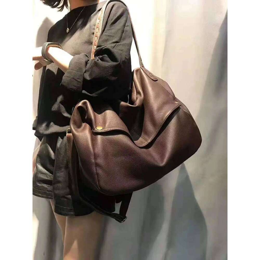 Top Quality Handbags Women Genuine Cow Leather Big Portable Shoulder Female Casual Tote Messenger Bag Large Capacity 2025/06/07