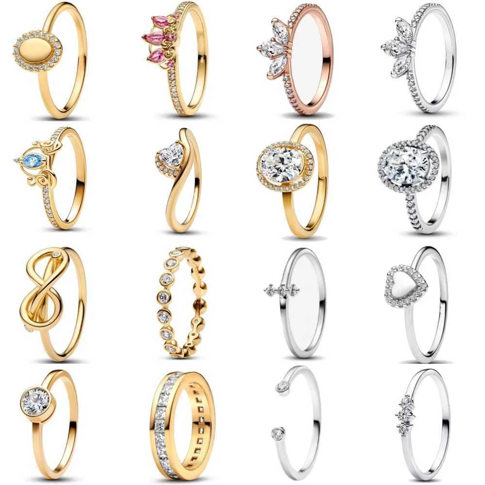 New 925 Silver Heart-shaped Ring Size 6 7 8 9 Suitable for Valentines Day Holiday Womens Gift DIY High-end Fashion JewelryXJ250606