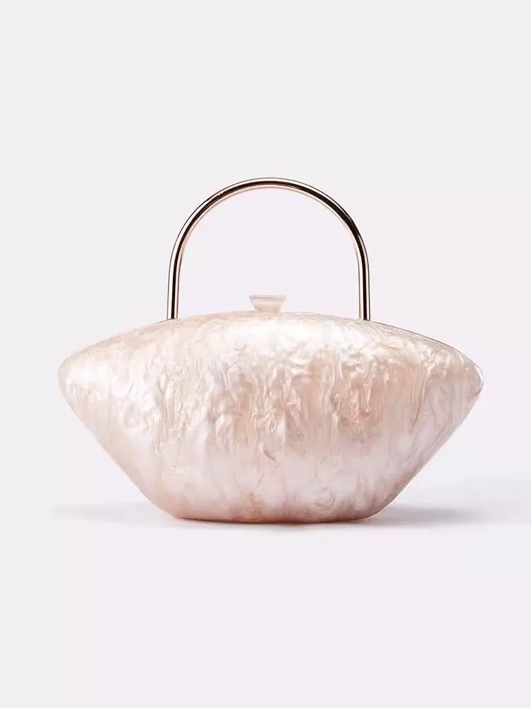 Chic Ivory & Pearl Embellished Shoulder Satchel: A Stylish Addition to Any Outfit