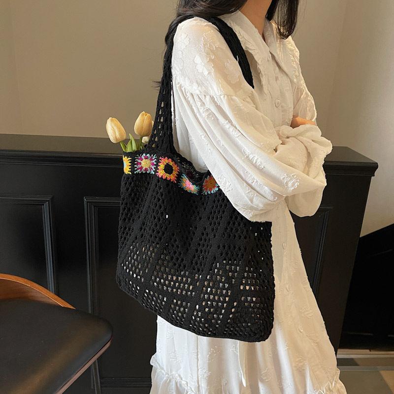 designer Lazy Style Straw Bag for Women 2025 Spring Summer New Versatile Shoulder Commuter Tote Bag Beach Vacation Beach Bag