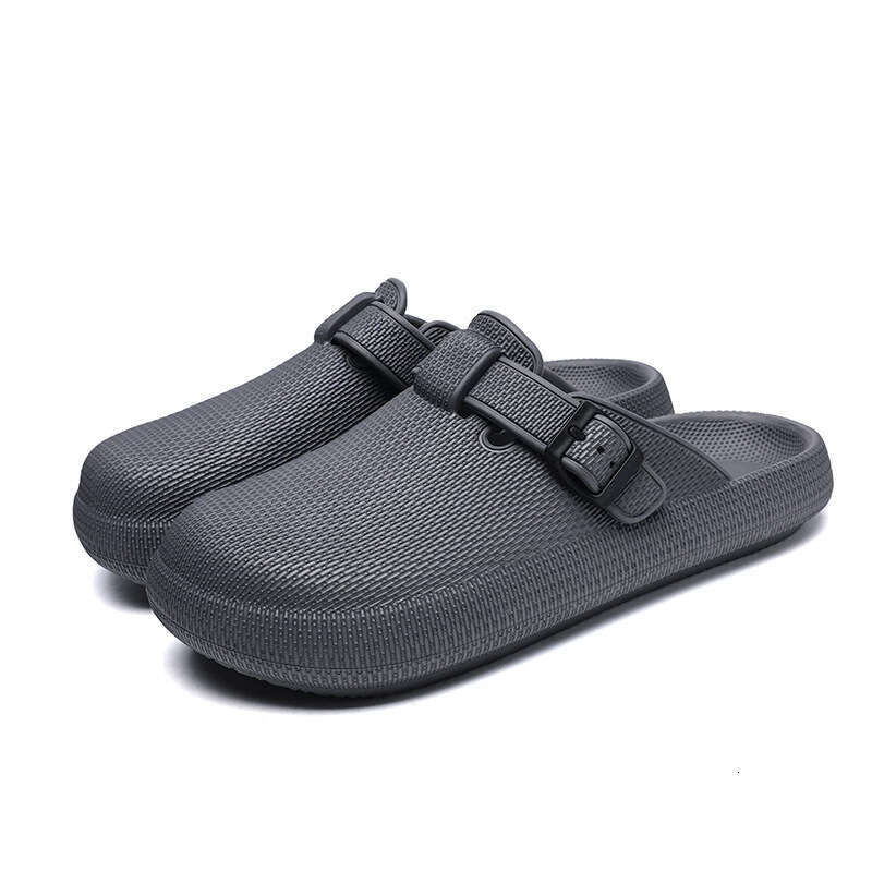 2025 New EVA Cushioning Slippers Women Trendy Closed-Toe Outdoor Non-Slip Beach Sandals for Men