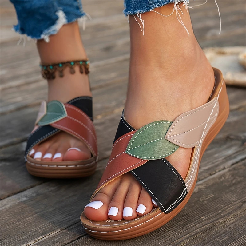Summer Shoes Sandals Women Casual Sandals Woman Slides Shoes Woman Wedge Women Shoe Party Slippers Woman Female Footwear 250604