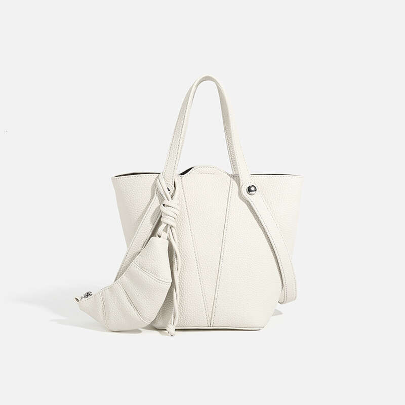 2025 New Handbag PU Leather Fashion Women's Two-in-One Bucket Shoulder Crossbody Bag