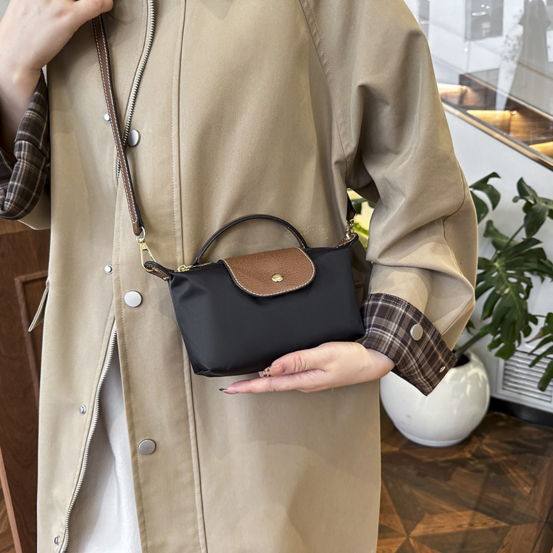 Free Shipping 2025 New Designer Bag Luxury Wallet Retro Fashion Multifunctional Cross-border Women's Shoulder Bag, High-end Nylon Dumpling Bag