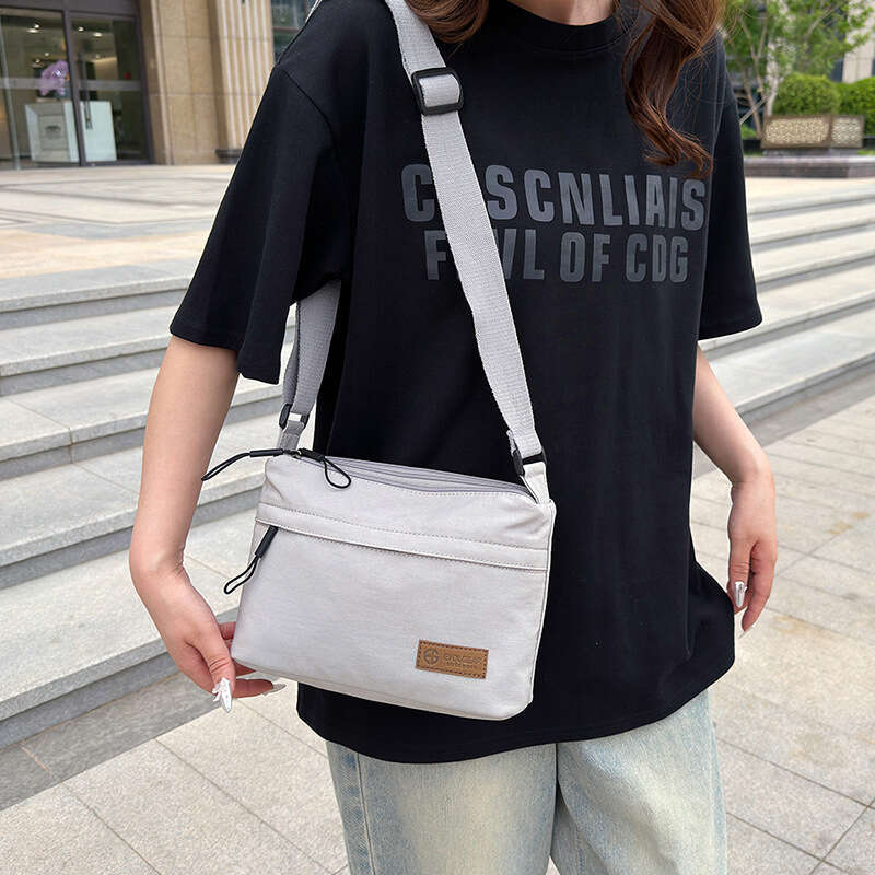Minimalist Solid Color Nylon for Women 2024 New Multifunctional Casual Waterproof Portable Fashion Single Shoulder Crossbody Bag