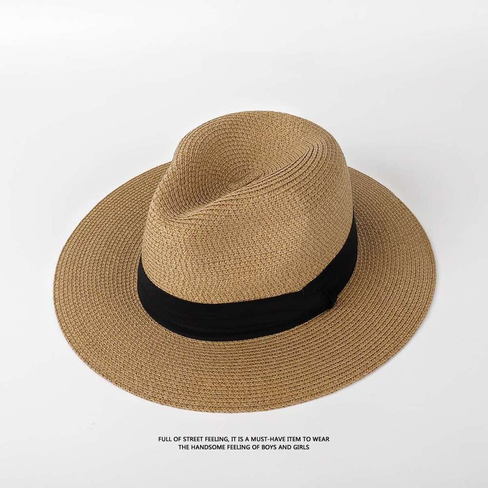 Panama Women, Summer Sun Protection Men, Wide Brim Beach Hat for Travel and Group Building designer bag
