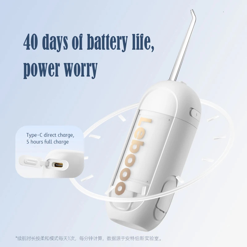 Home Travel Water Flosser Portable Oral Irrigator Water Teeth Cleaner PickThree types of nozzles IPX7 Waterproof 250605