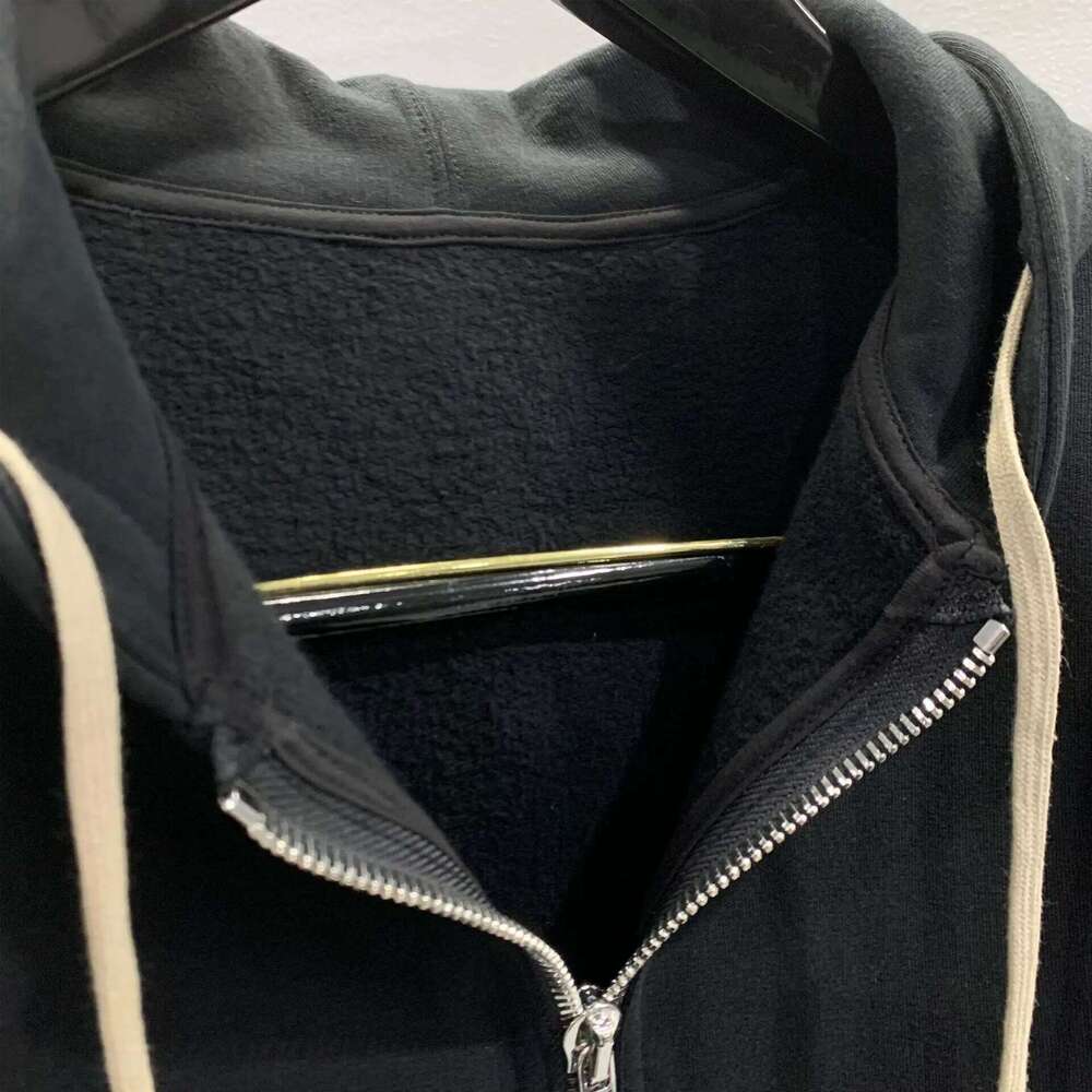 RO High Street Cotton Women's Dark Personality Waist Slimming Hooded Short Hoodie Jacket Zipper Knit Hoodies Sweatshirts