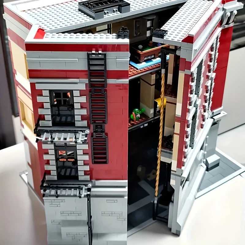 4634Pcs City Street View Ghostbusters Firehouse Headquarters 16001 Building Blocks Bricks Kit Compatible 75827 Kid Birthday Gift Z250607