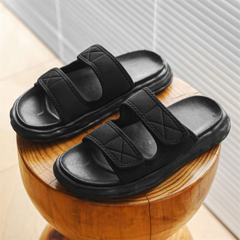 Men's Plus Size 2025 Summer New Lightweight High Elasticity Stepping Comfort Sandals Korean Fashion Trend