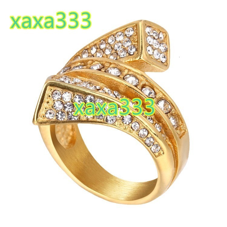 2025 Fashionable Titanium Steel Womens Ring Clear Stainless Steel Popular Small Womens Jewelry
