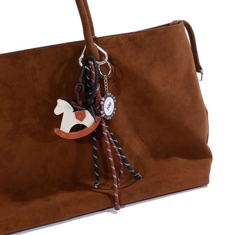 Braided Rope Bag Charm Pendant For Women Leather Trojan Bags Hanging Ornament Keychain Decoration DIY Bag Accessories XJ250607