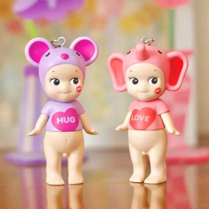 New Blind Box Angel Kiss Series Keychain Mystery Keychain Character Decoration Mini Figure Charm Birthday Gift Z250607