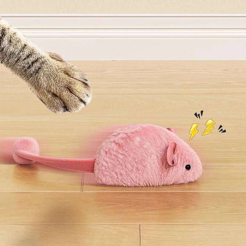 New Mouse Cat Chew Boredom Interactive Kitten Game Indoor Plush Mice Luminous Toys For Cats