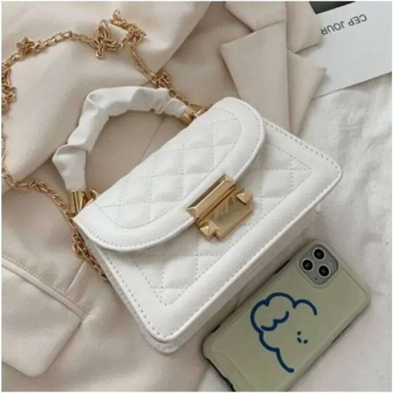 Hot Selling Women PU Leather Shoulder Bags Small Messenger Designer Female New Fashion Chain Rhomboid Crossbody Bag Ladies Mini Handbag