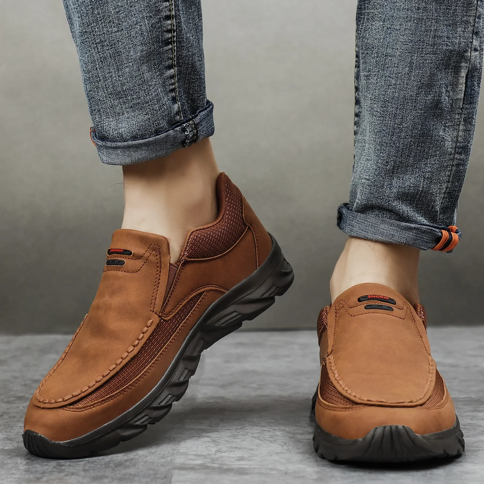 Men Loafers Slip on Casual Shoes for Men Comfortable Walking Sneakers Male Business Shoe Driving Footwear 250603