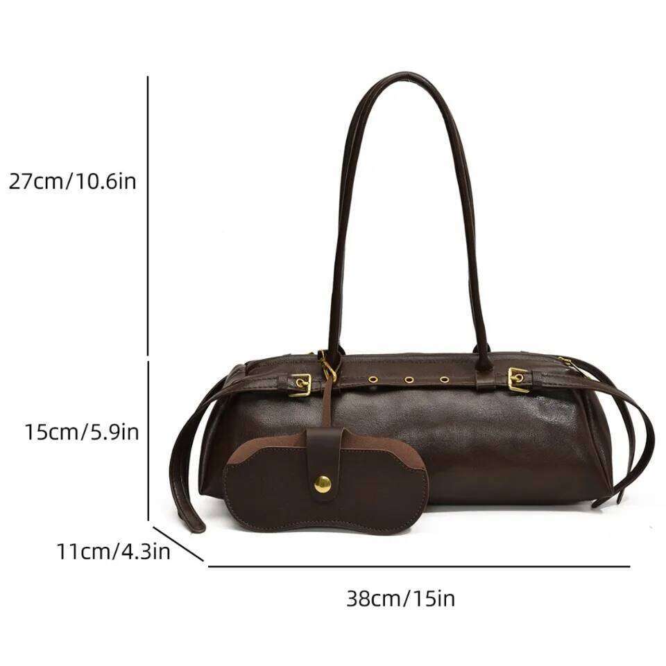 Retro Pu Leather Shoulder Crossbody Bag All-match Handbags and Purses 2025 Hot Sale Tote Bags for Women Girls Bolsa Mujer