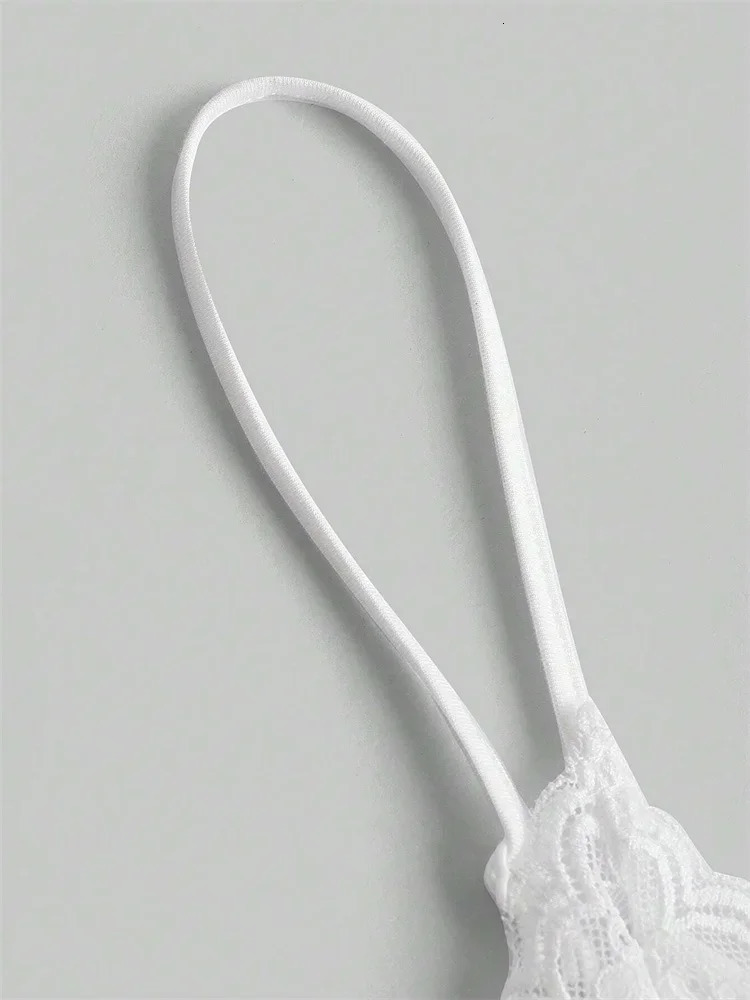 Sexy Contrast Lace Bow Front Crop Cami Top Women 2025 Summer Grunge Punk Y2K Clothes Ruched Skinny Backless Tee Shirt 250527