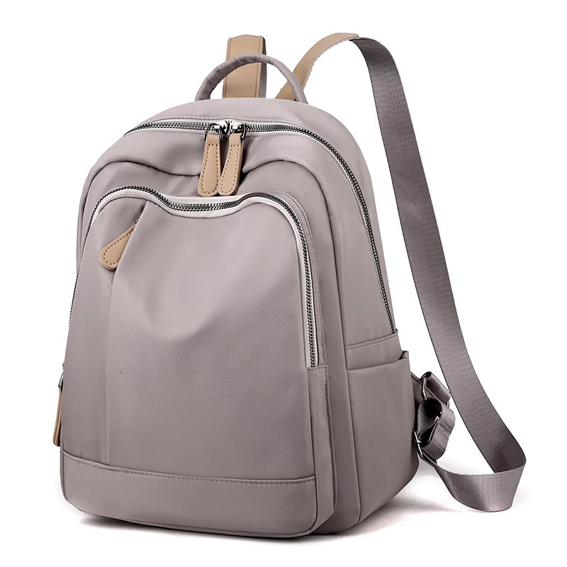 Fashionable backpack large capacity travel bag with practical pockets handbag zipper closure 250605