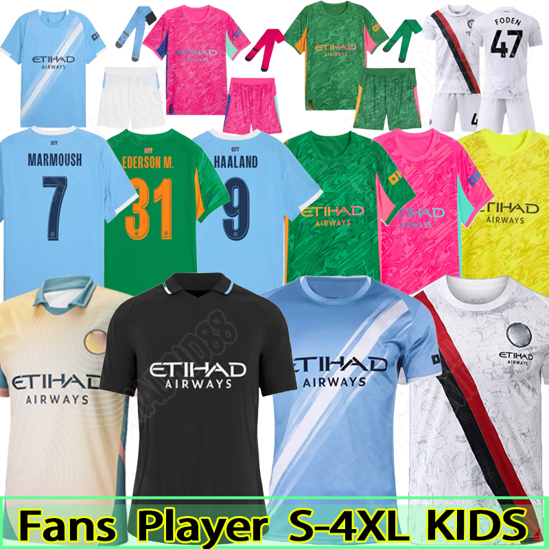 24/2025/26 HAALAND soccer jerseys FODEN MARMOUSH DOKU MARMOUSH McATEE KOVACIC GVARDIOL DE BRUYNE MATHEUS N. MAN CITY NICO football shirt men kids kits sock 3XL 4XL