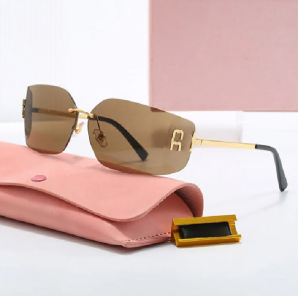 Brand-name women's sunglasses, frameless women's frameless cat-eye sunglasses, luxury women's sunglasses Y2K, hot girls AAA