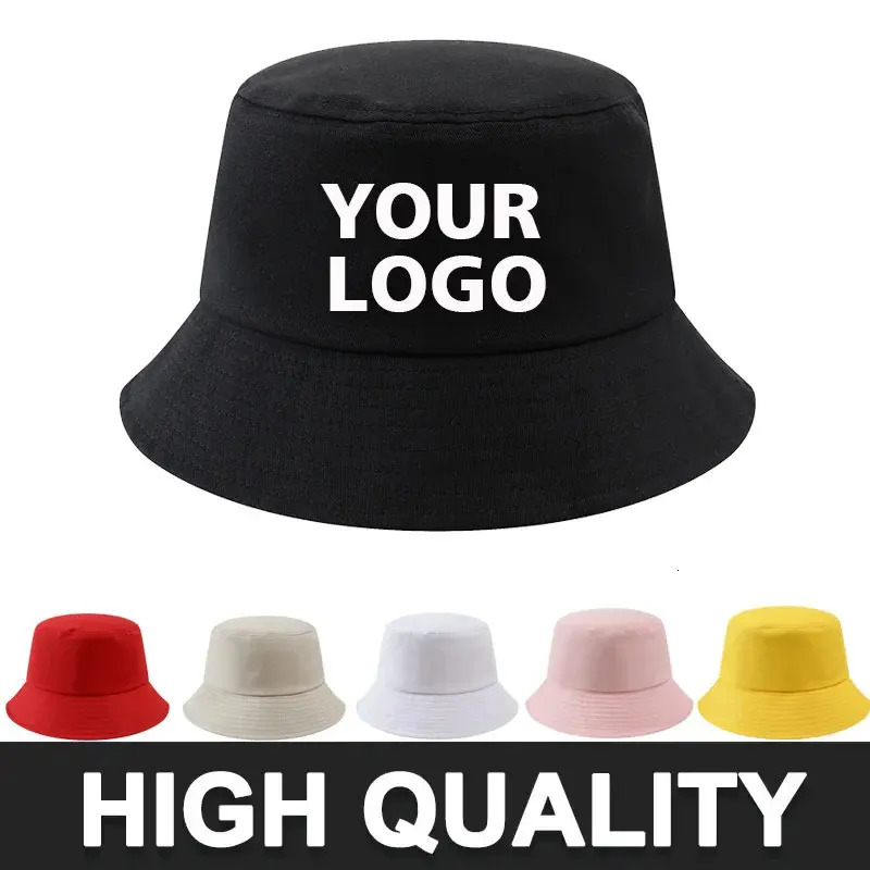 Custom DIY Bucket Hat for Men Women Sun Beach Outdoor Fisherman Hats Unisex Chapeau Panama bucket Cap women 250605