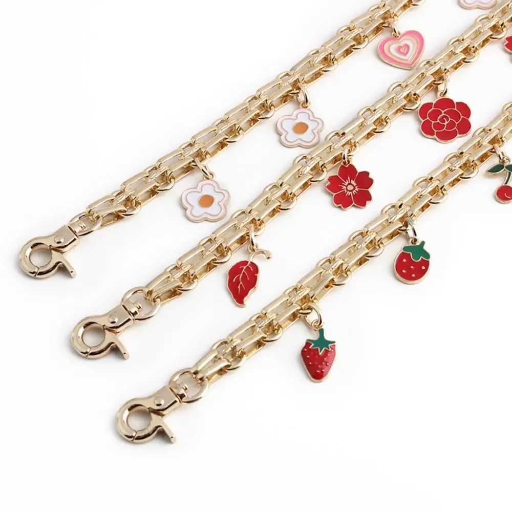 New 3 Styles Bag Chain Replacement Strawberry Handbag Straps Portable Metal Extension Chain Pendant Decoration XJ250607