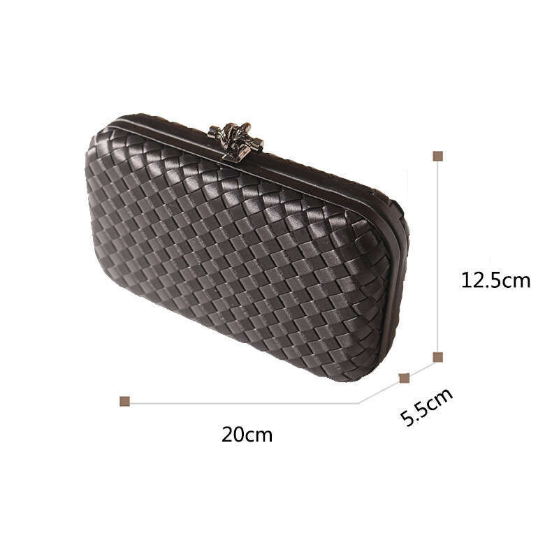 New Women's Handbag Handwoven Ladies Clutch Crossbody Simple Evening Small Bag Designer Luxury Tote hangbag