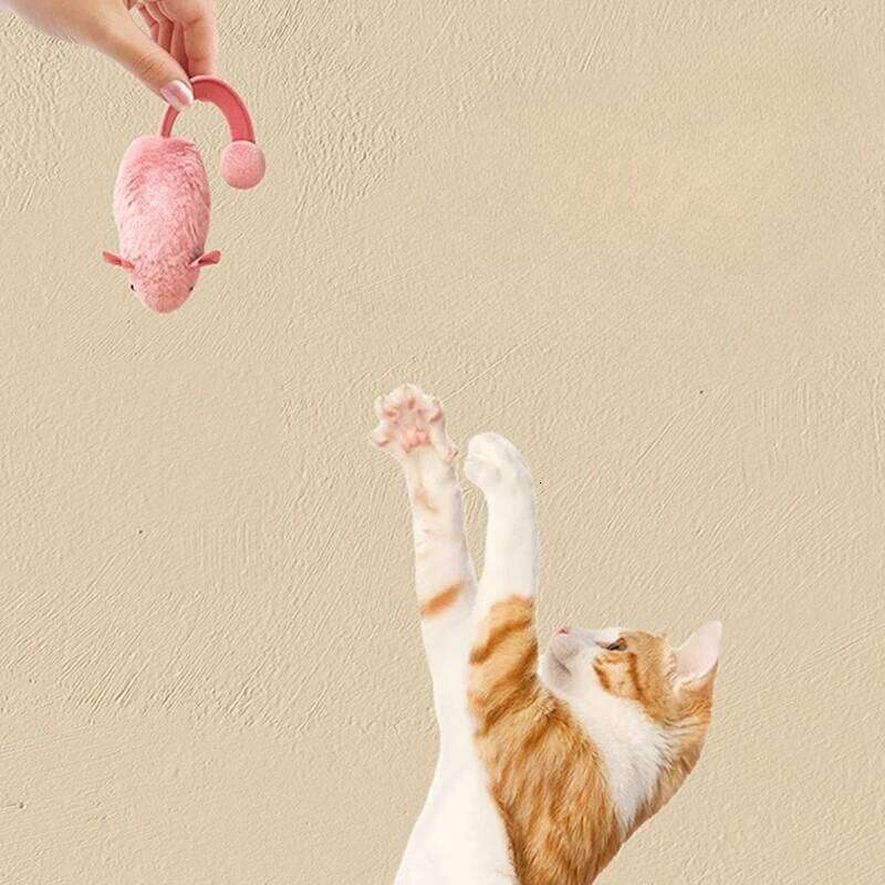 New Mouse Cat Chew Boredom Interactive Kitten Game Indoor Plush Mice Luminous Toys For Cats