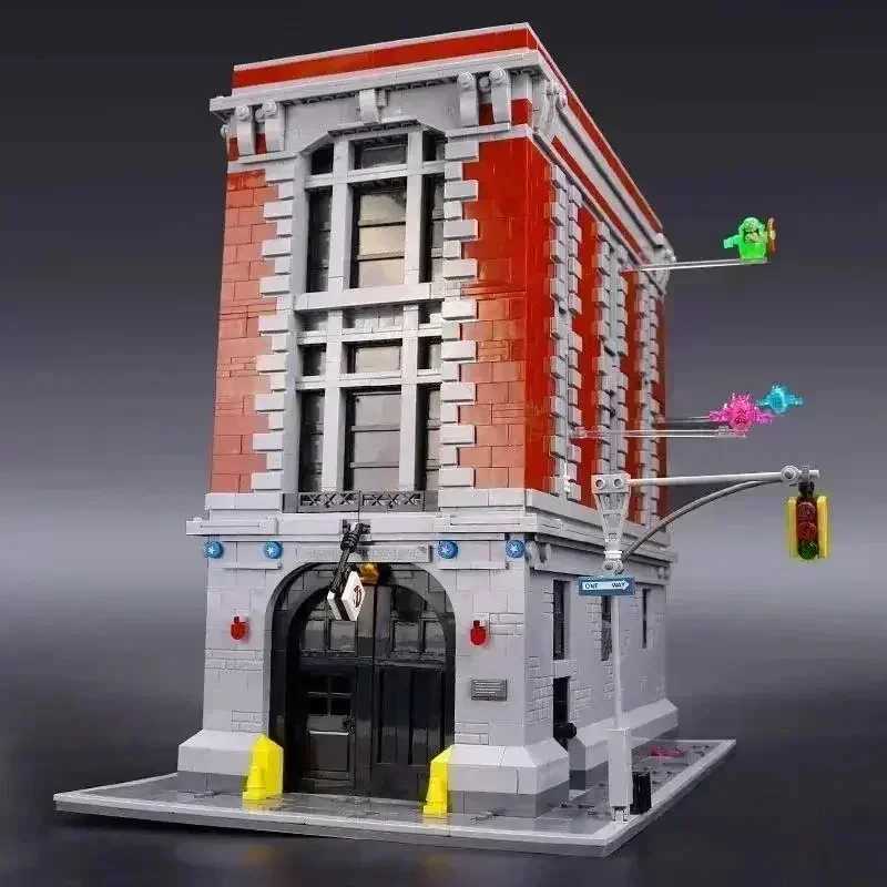 4634Pcs City Street View Ghostbusters Firehouse Headquarters 16001 Building Blocks Bricks Kit Compatible 75827 Kid Birthday Gift Z250607