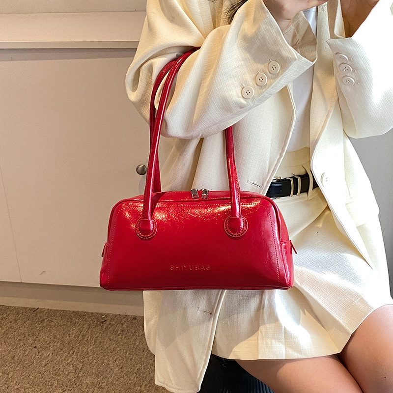 designer Niche Design High-Quality Large Capacity Shoulder Underarm Bag 2025 New Korean Style Fashion Baguette Small Square Bag