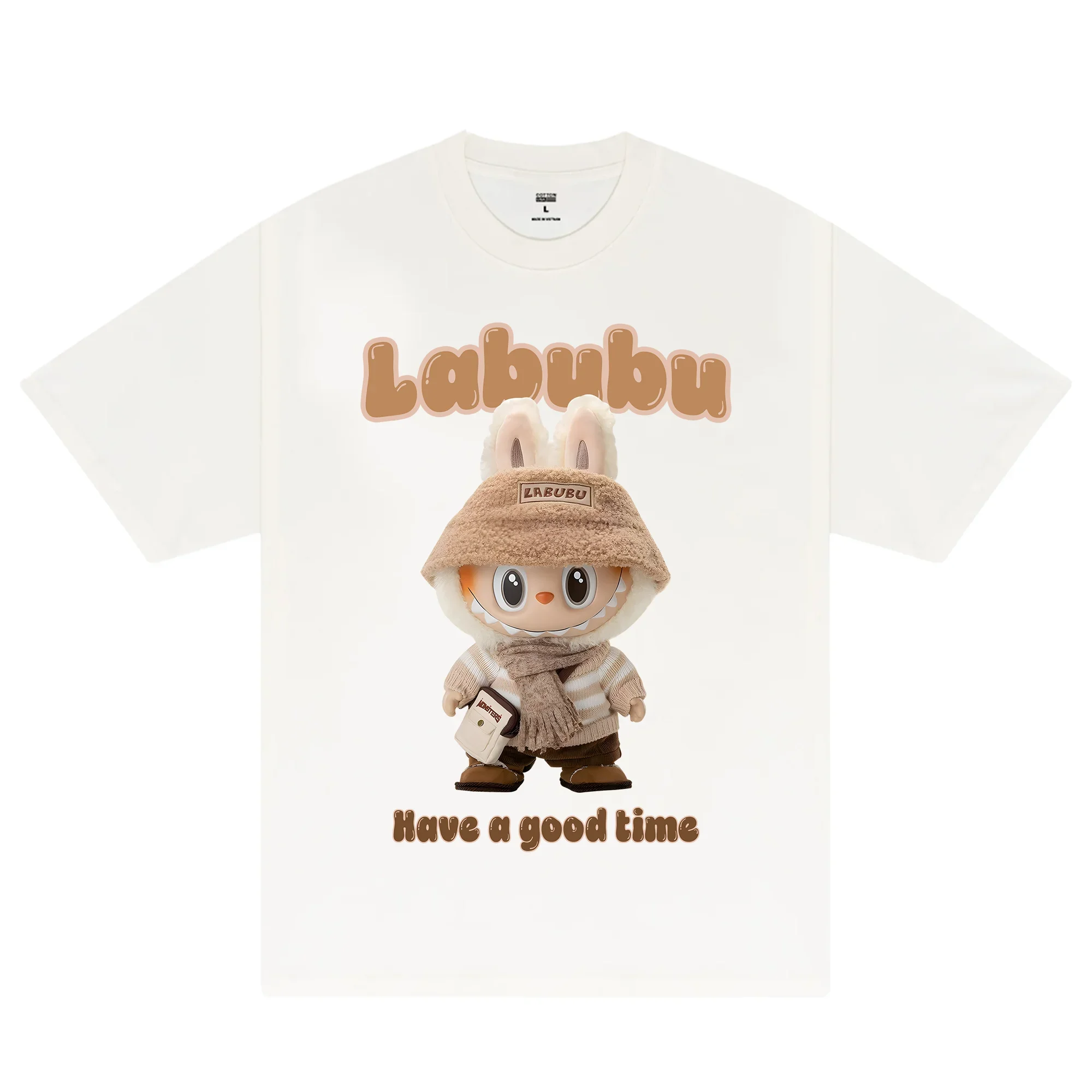 Labubu Designer T Shirts Y2k Anime Graphic Women Short Sleeve Sexy Girl Tops 100% Cotton Casual O-neck Women's Clothing 2025 New