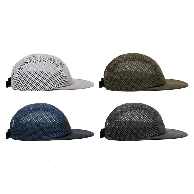 Outdoors Sport Quick drying 5 Panel Baseball Cap Breathable Mesh Hip Hop Dad Hats Customized For Women Man 250605