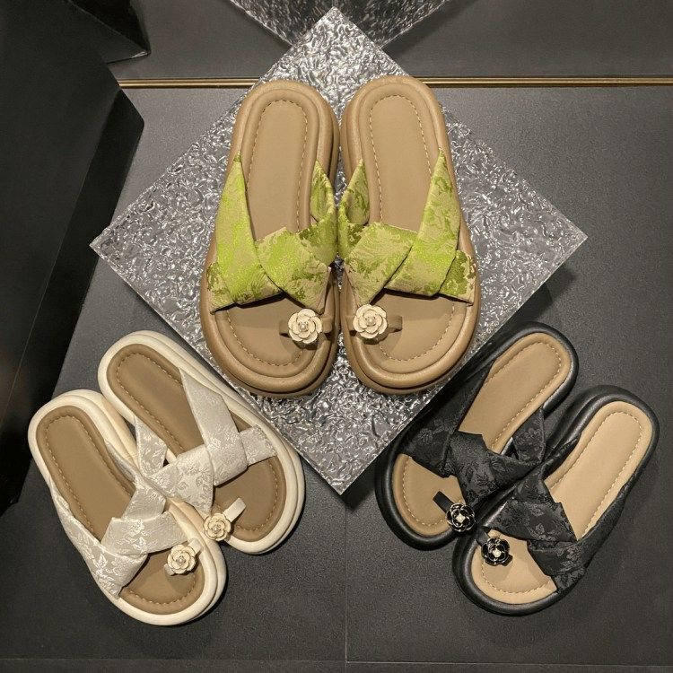 Slippers Ladies flat sandals Women Platform Shale Beach 2025 Sabot Autumn Slides Shoes Summer Clogs Woman Female Slipper dh605855