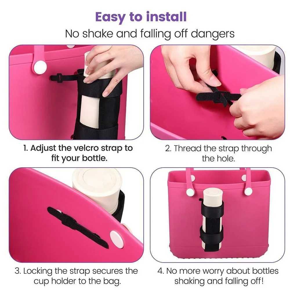 Portable Drink Holder for Adjustable Nylon Water Bottle Holder for Beach Storage HandbagXJ250607