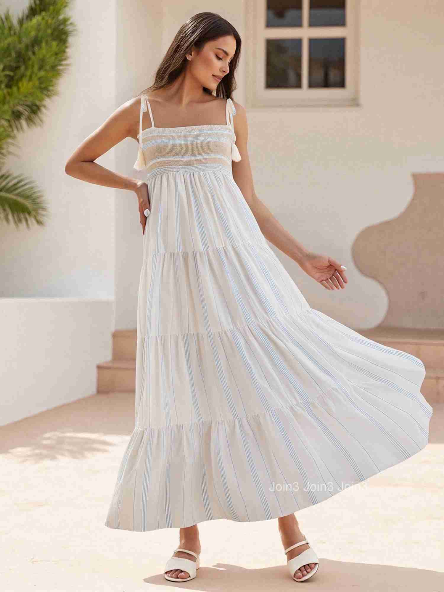 Elegant Floral Print Ruffle Sleeve V-neck Maxi Dress with Belted Waist for Summer Wedding Guest Beach Party Outfit