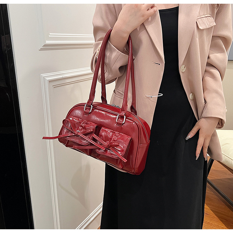 Free Shipping 2025 New Designer Bag Luxury Wallet Fashion Handbag Bow Trendy Women's Shoulder Bag