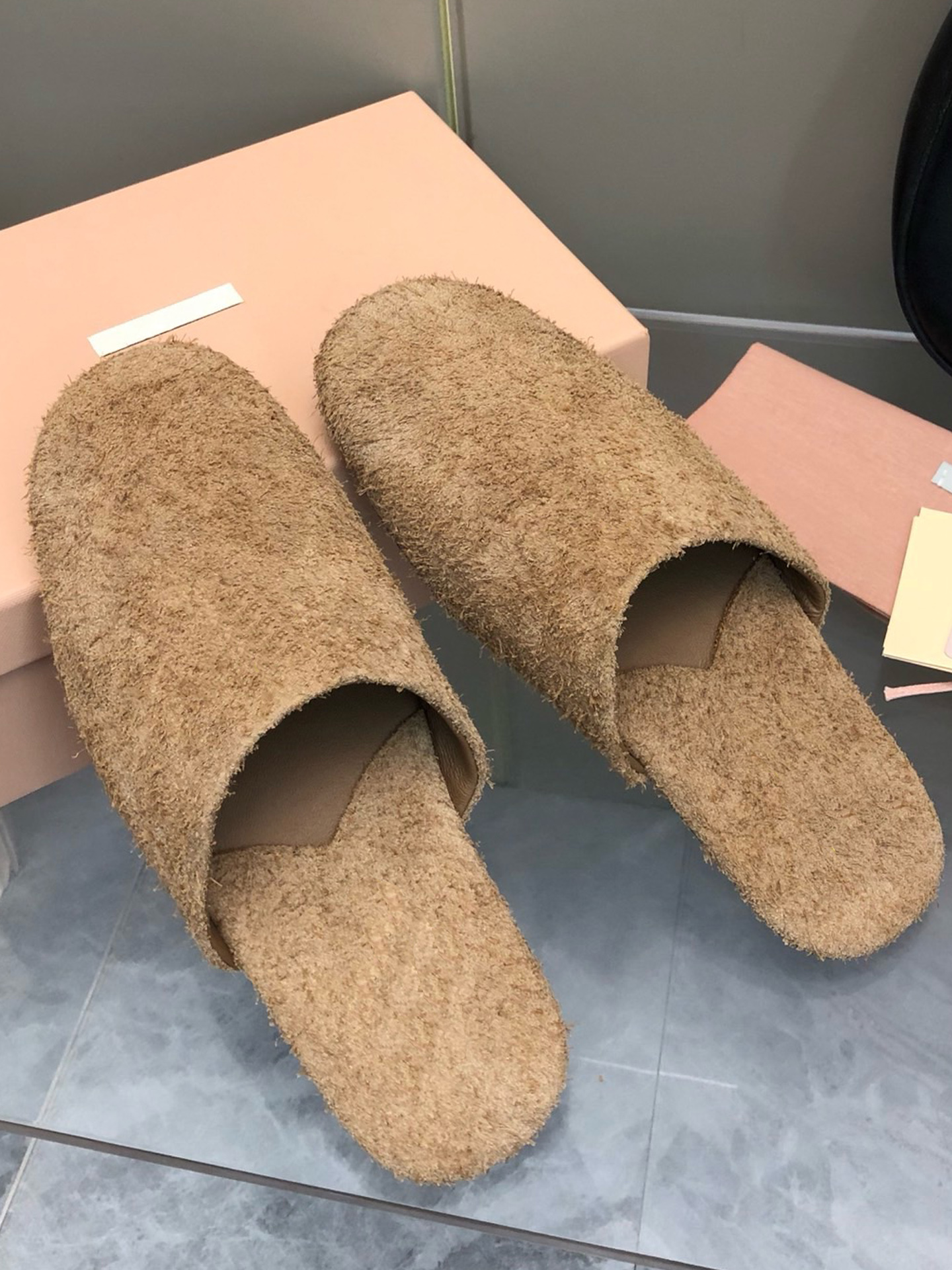 Leather Slippers Wo… - image