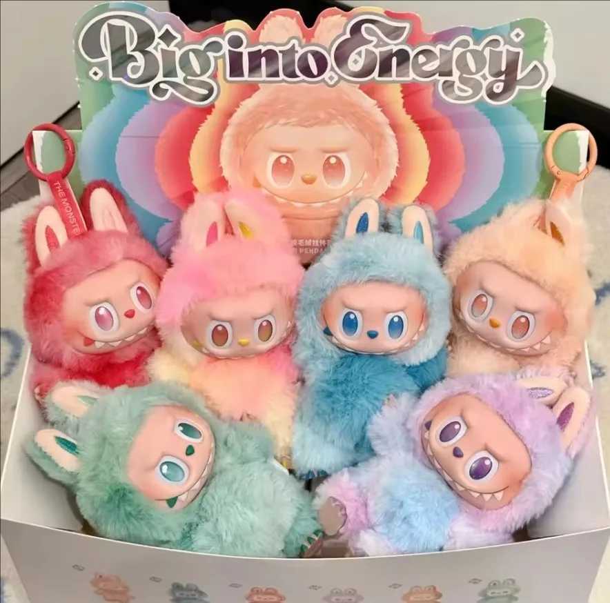 For New Labubu V3 Monster High Energy Series Vinyl Pendant Blind Box Character Kawaii Dollface Keychain Decorative Gift XJ250607