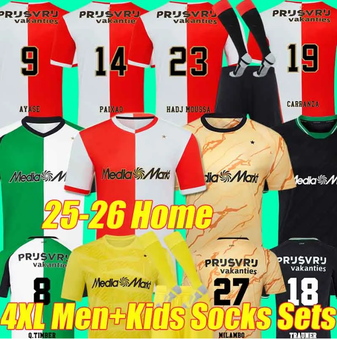 4XL 25 26 FeyeNooRds PAIXAO Soccer Jerseys HADJ MOUSSA 2025AYASE MILAMBO Q.TIMBER OSMAN CARRANZA MODER Goalkeeper Football Shirts Men Uniforms suit