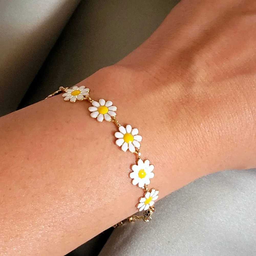 3Pcs Kpop Tiny Flower Daisy Clavicle Chain Necklace Women Wed Summer Sweet Piercing Drop Earring Aesthetic Jewelry Set Z250607