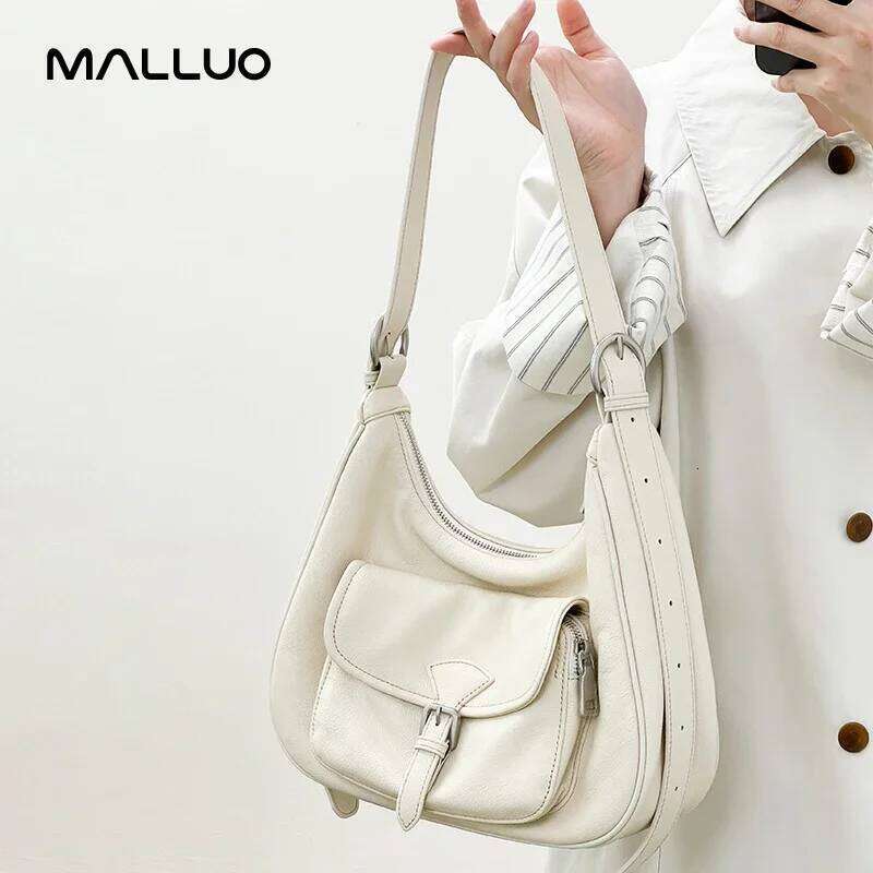 Women Cowhide Real Shoulder Bag Ladies Natural Cow Leather Handbag Female Large Capacity Fashion Design Bags20250609