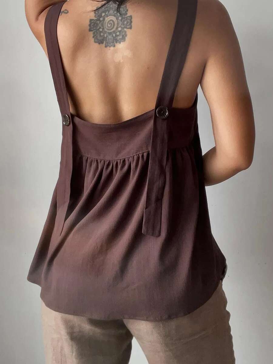 Womens Halter Neck Sleeveless Crop Top with Lace-up Back Detail Sexy Solid Striped Camisole for Night Out Clubwear